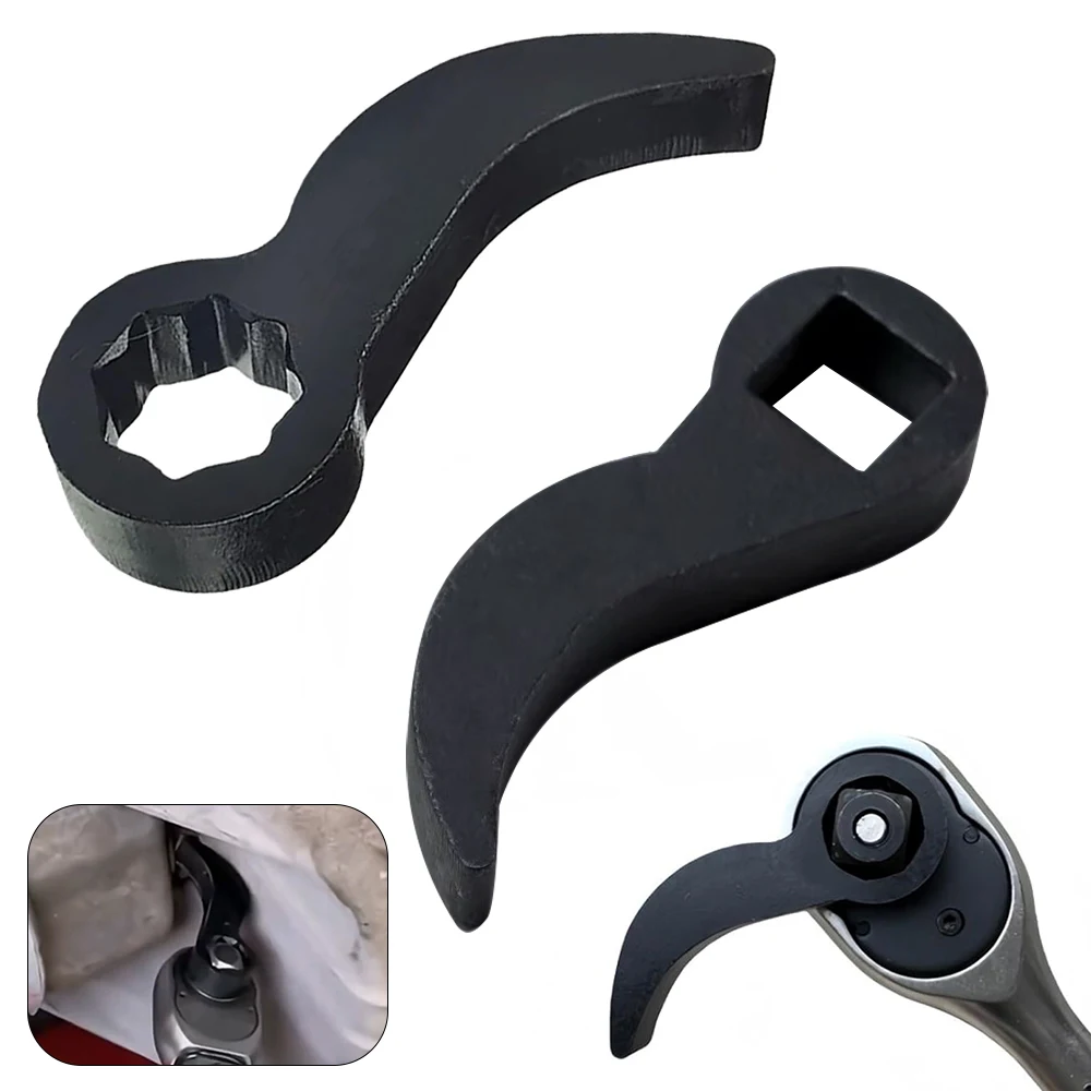 1/2 Pry Bar Wrench Adaptor Head Adjustable Angle Head Pry Bar for Tight Spaces Labor Saving Removal Car Repair Tool