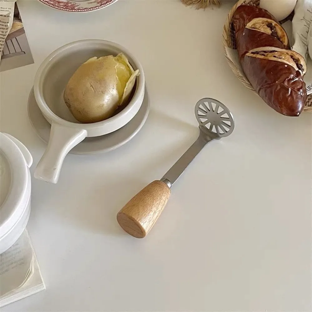 Potato Masher Ricer Crusher Hand Stainless Steel Presser Manual Metal Fruit Tool Vegetablekitchen Press Avocado Garlic Pumpkin