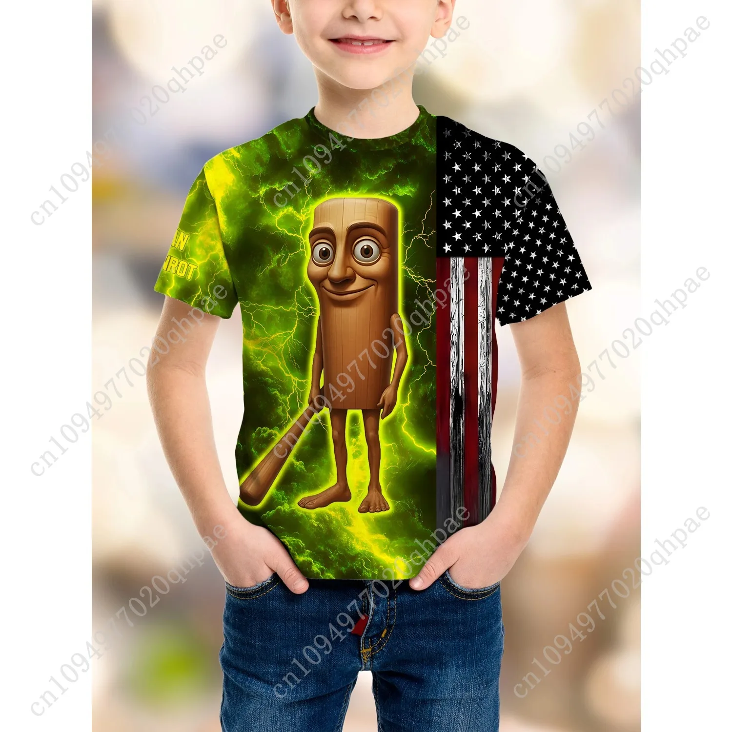 ملابس جديدة تي شيرت موضة TungTungTung Sahur Bombardiro Crocodilo للأطفال كارتون تي شيرت بدلة للأولاد أنيمي Ai لعبة قصيرة الأكمام #2