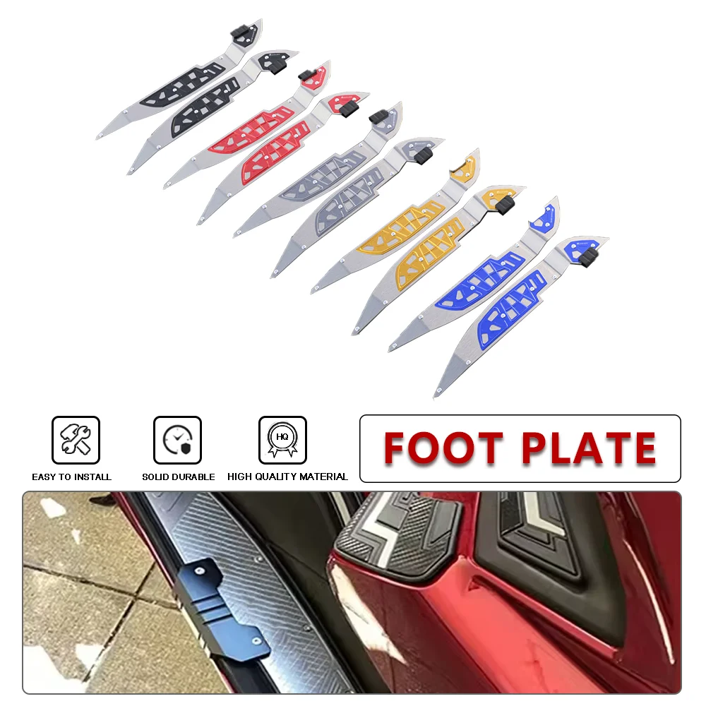 

PCX160 Modified Motorcycle Aluminum Footrest Footboard Pedals Steps Foot Pad Plate For Honda PCX 160 2021 2022 2023 2024 PCX-160