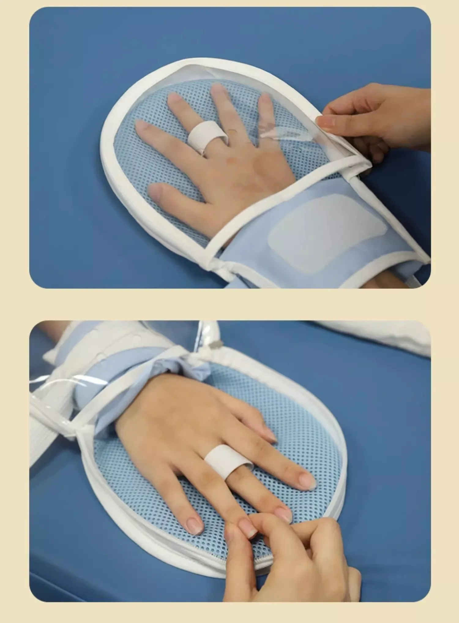 Multifunktionale Handschuhe mit Reißverschlussöffnung, PVC, perforiert, transparent, visuell, atmungsaktiv, Mesh-Belüftung, Mittelfingerfixierung – Detail 13