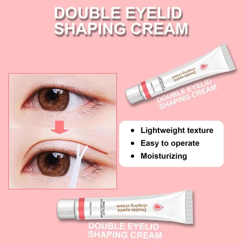 1pcs Double Eyelid Shaping Cream Invisible Double Eyelids Big Eye Natural Lasting Lift Eyelid Glue Serum Eye Makeup Tools