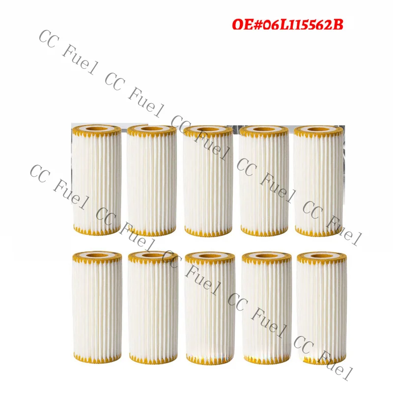 C+ 10x Engine Oil Filter With O-ring For Audi Porsche Volkswagen 1.8  2.0 Engines