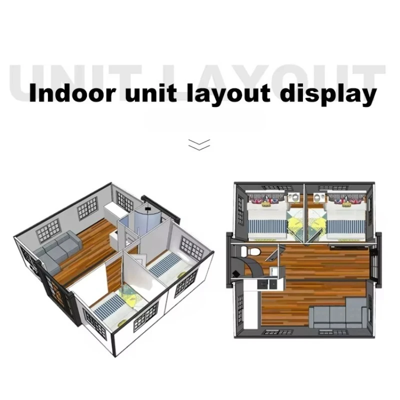 Hot Sale Container House Shipping Prefab Container Expandable Container House Light Steel Folding Prefabricated Tiny Home Villa