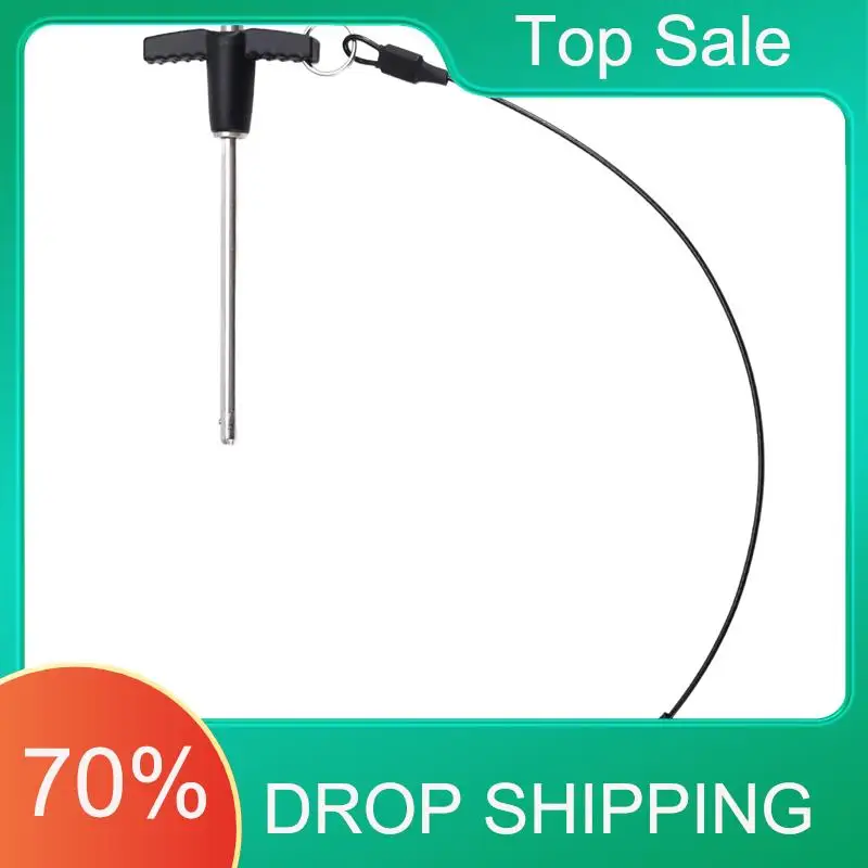 ^Arrival T Handle Quick Release Pin 0.2 Inch Diameter ,Stainless Steel Ball Locking Pin With Push Button Lanyard Cable