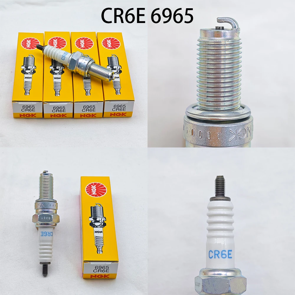 4pcs Original Motorcycle NGK Spark Plug CR6E CR7E CR8E CR9E For Some Models Of CB400 GW250 Hornet FZR XJR Bandit ZRX