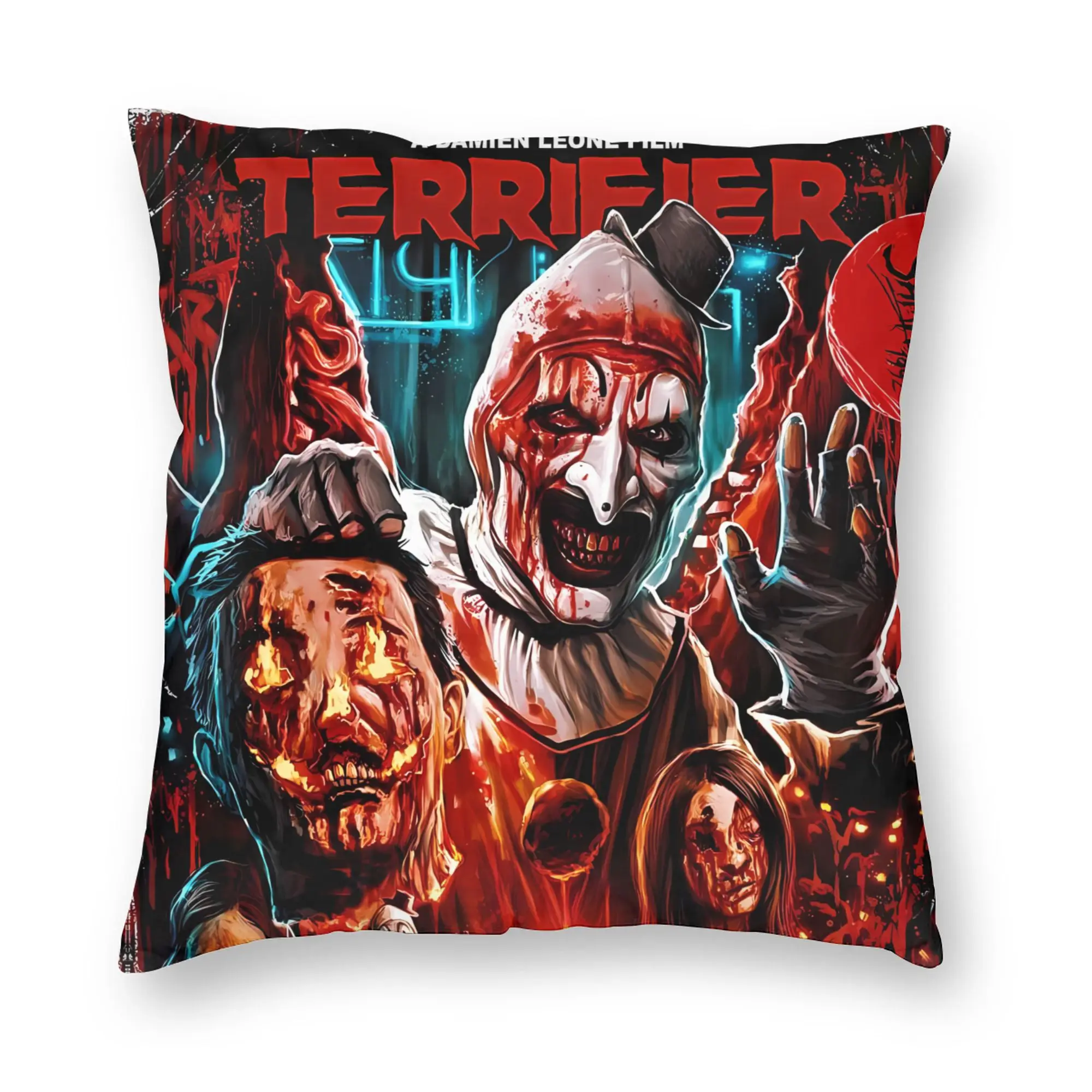Pillow Cover Terrifier Movie  Funny Pillow Case For Living Room Sofa Pillowcases