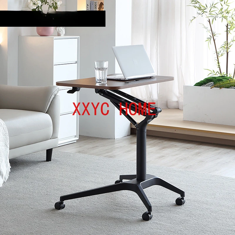 

Pneumatic Lifting Table Standing Minimalist Conference Room Podium Table Sofa Bedside Movable Desk Business Classroom Lectern