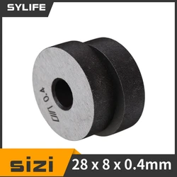 2 pcs Knurling Tool 8 x 28mm Single Straight Linear Knurl Tool Wheel 0.4mm Pitch