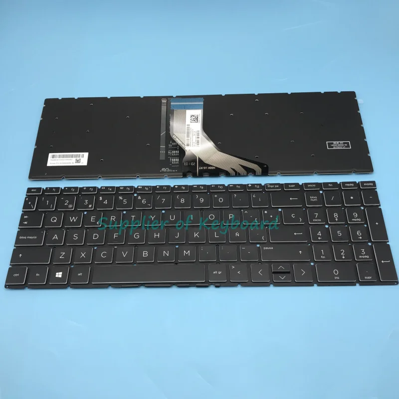 Nuevo teclado latino español para HP 250 G8,255 G8,256 G8,250 G9,255 G9,256 G9,470 G7 portátil negro/plata