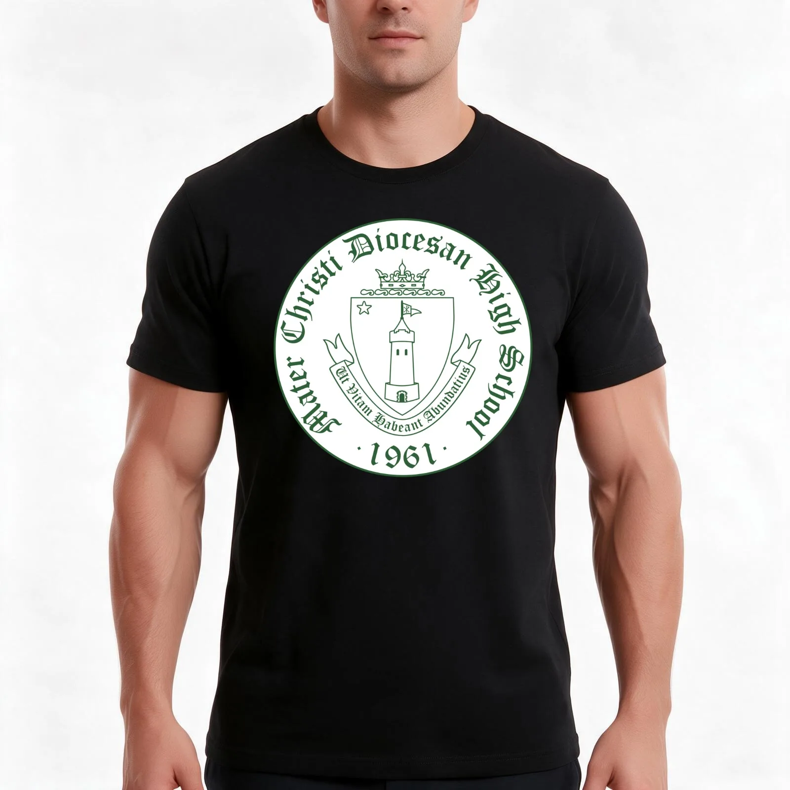 MC Medallion T-Shirt, Summer Casual Cotton Tee, Oversized Streetwear Tops, Vintage Graphic Print, Loose Fit Short Sleeve