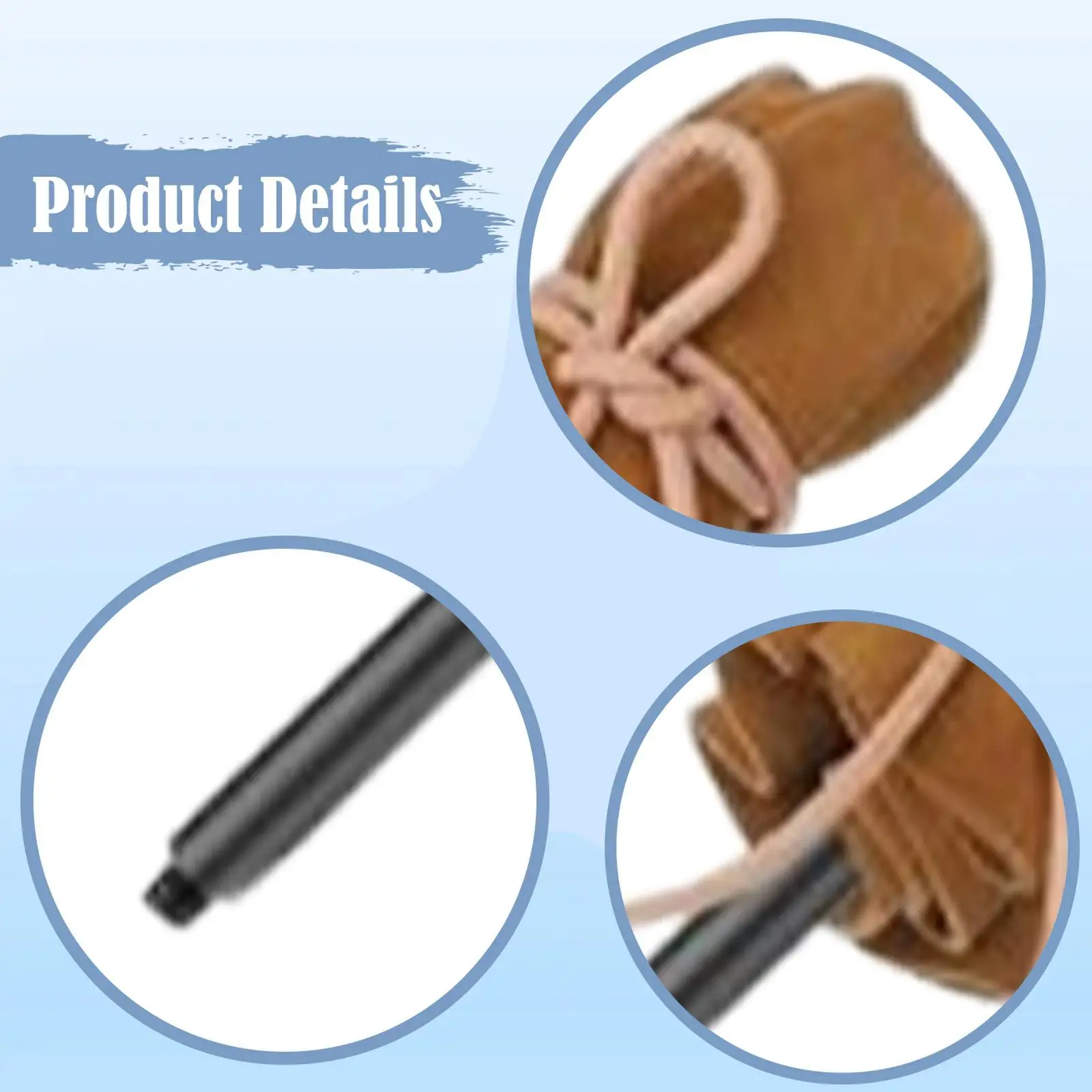 

Rod for Drawing Aluminum Rod with Artificial Leather Lighweight Artist Hand Rest