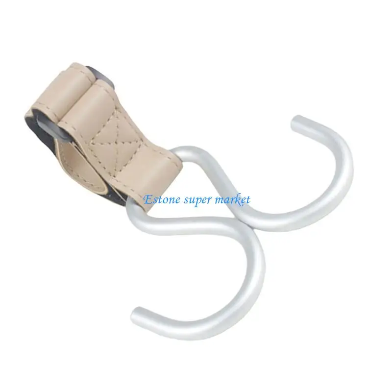 

090B Fashionable Baby Strollers Double Hook Infants Cart Hook for Bag Drooling Towel Pram Mom Essential Product Hanger