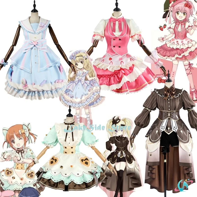 

Anime Shugo CharaHinamori Amu Yuiki Yaya Tsukiyomi Utau Mashiro Rima Cosplay Costume Dress Lolita Halloween Party Co-Sanrioo