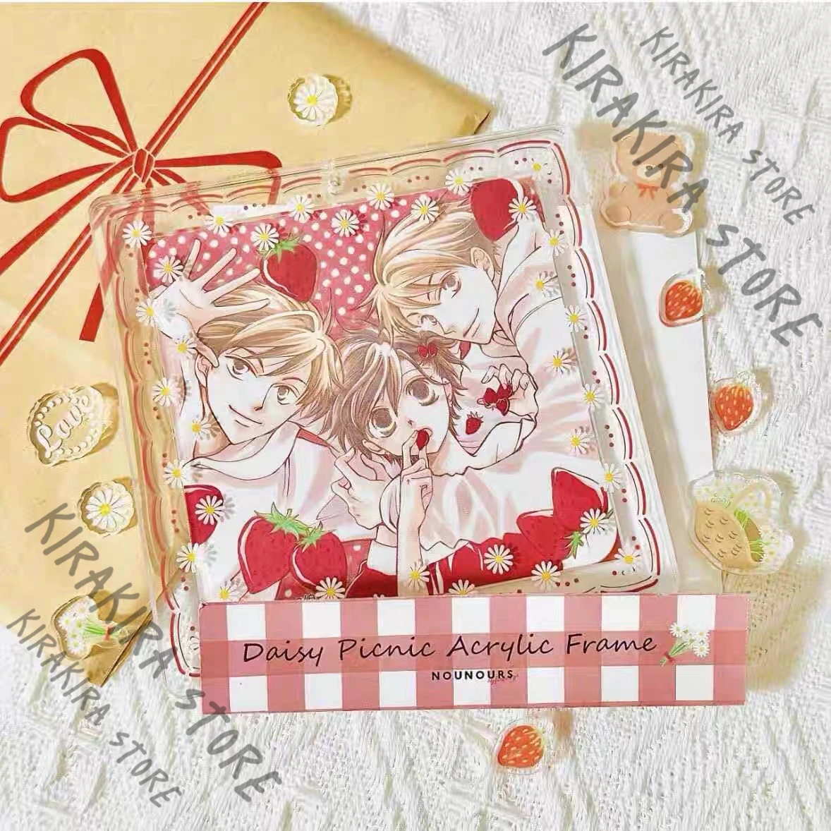 

Ouran High School Host Club Acrylic Cup Mat Fujioka Haruhi Coaster Anime Decor Accessories Kawaii Desk Ornament Mascot Gifts