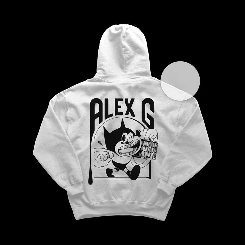 

Alex G Hoodie Alternative Music Shirt Alex G Album Hooded Treehouse Merch Unisex Rocker Clothing CottonTees Long-sleeved