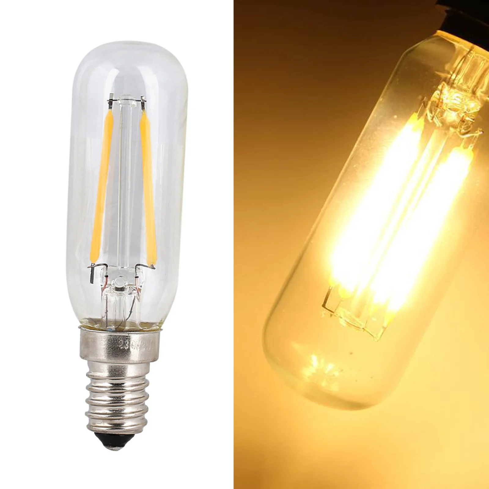 T25 E14 Led Bulb Warm Wit Cob Gloeilampen 2w 4w Glas-shell Wolfram Filament Lamp Ac220v Vintage Decoratieve Edison Range Hood