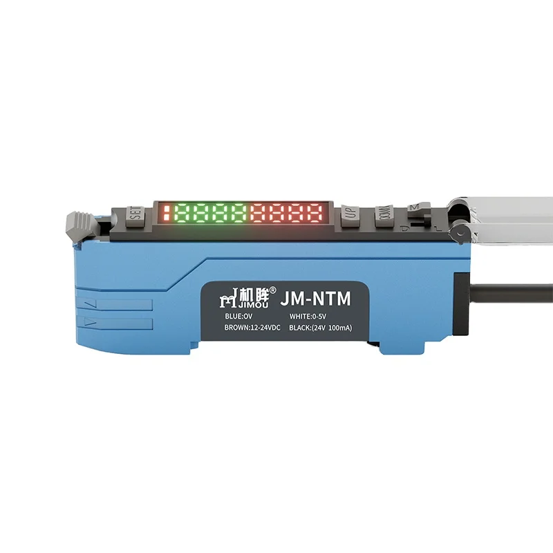 Economical PTM Analog Optical Fiber Amplifier Dual Sensor Single Digital Display Countless Display Fiber Optic Sensor Product