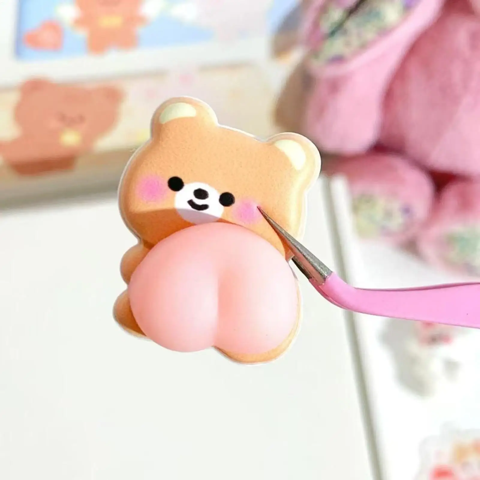 

3D Sponge Stickers Cute Cartoon Mini Relief Bubble Stickers Self-Adhesive Animal Decals For Notebook Scrapbooking Journals