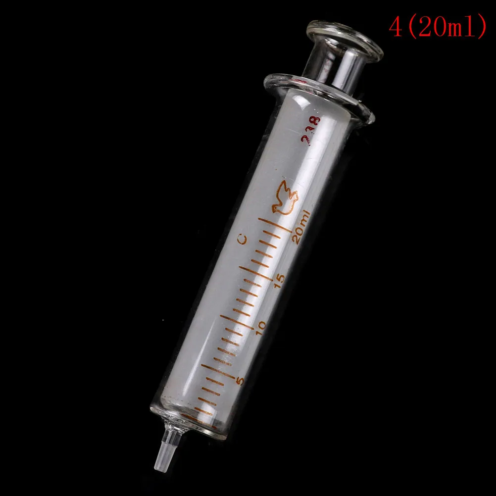 2ML 5ML 10ML Glass Syringe Injector Sampler Dispensing With Ink Chemical Medicine