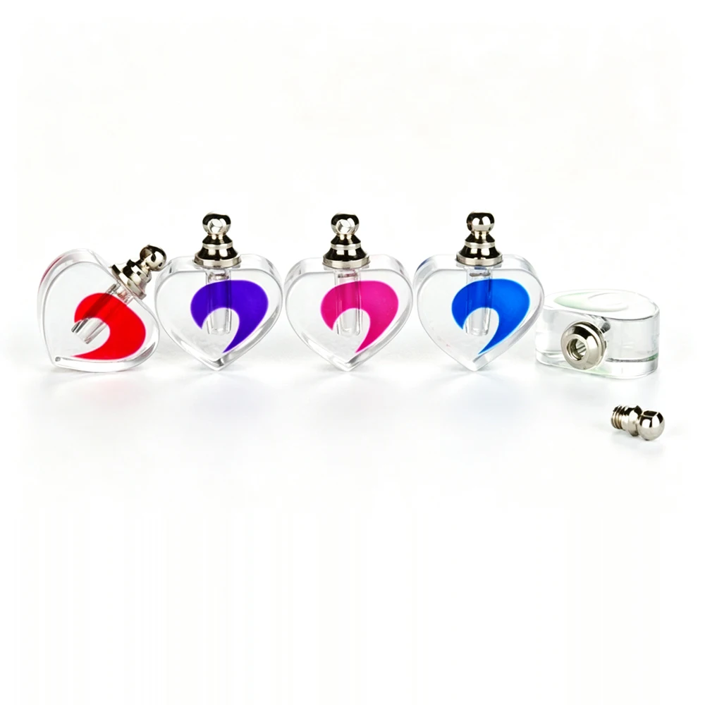 50pcs/lot Crystal Miniature Perfume Vial Bottle Screw Cap Essential Oil Openable Rice Engraving Pendant Name on Rice Jewelry Art