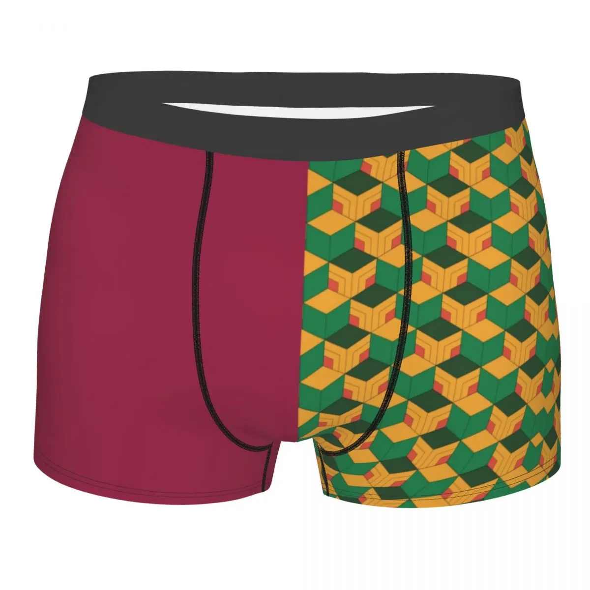 Custom Giyuu Tomioka D-Demons S-Slayers Boxer Shorts For Homme 3D Print Underwear Panties Briefs Breathable Underpants