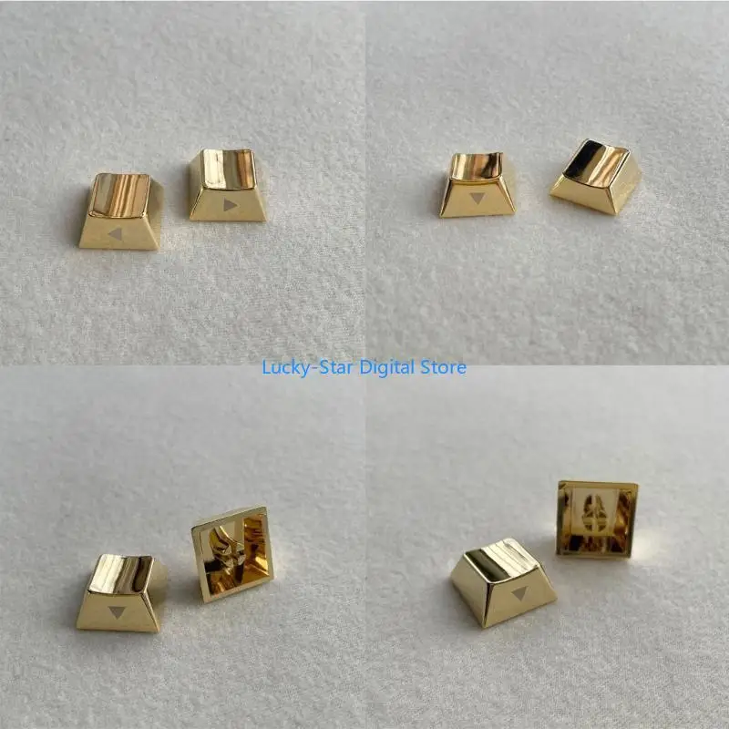 N7MC Zinc Alloy Keys Directional Keycaps 4pcs Metal Keycap Side Imprimer pour mécanique