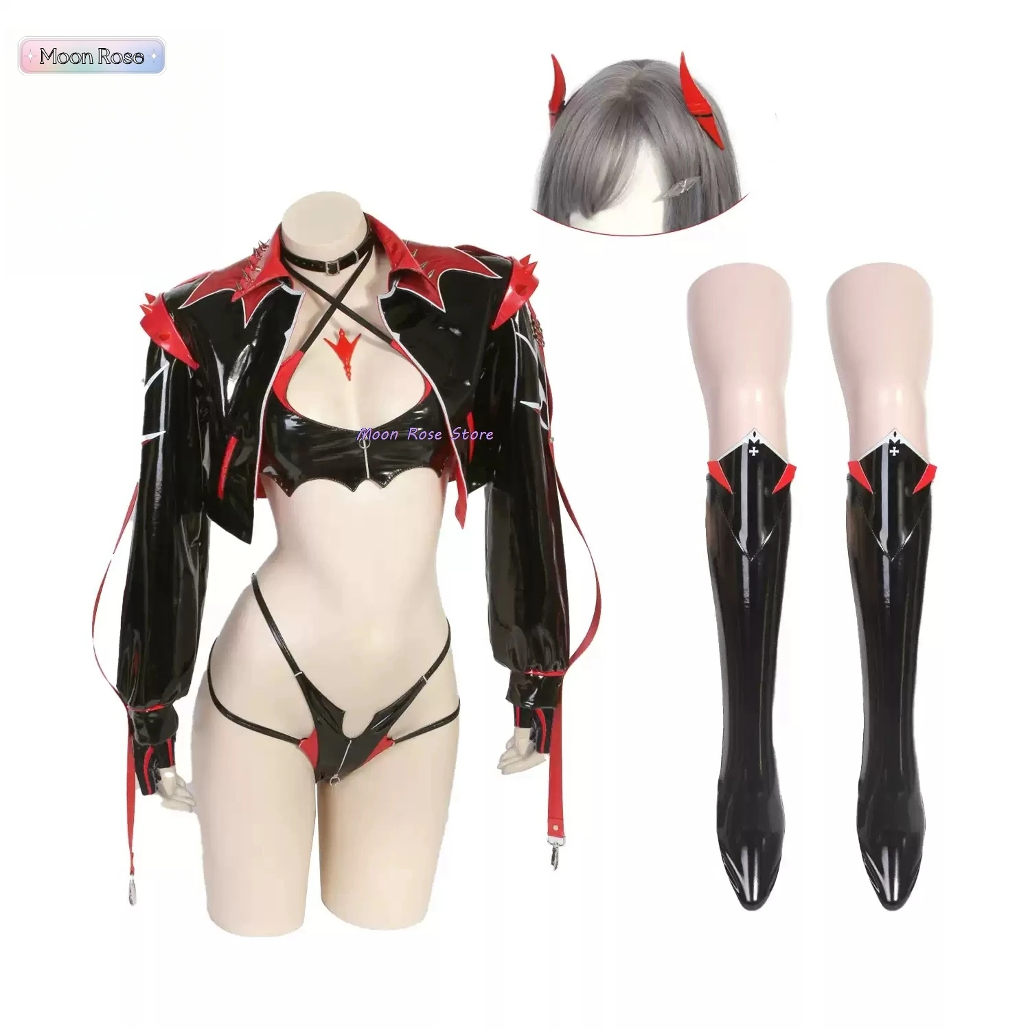 

In Stock Azur Lane Ulrich von Hutten Cosplay Costume Racing suit sexy lingerie for fine women beach hot girl underwear 2024