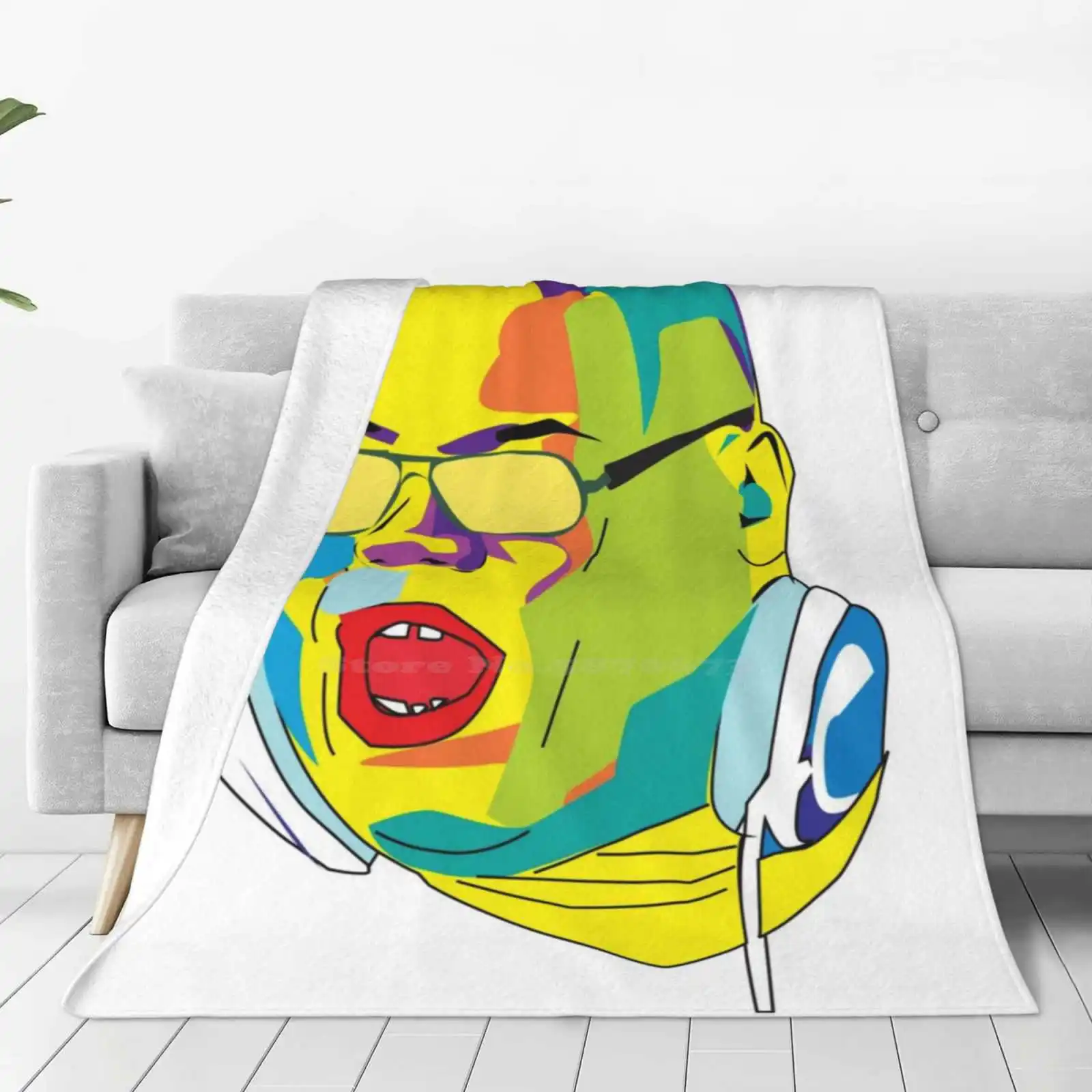 Cox Blanket Soft Warm Travel Portable Blanket Carl Cox House Techno Dj