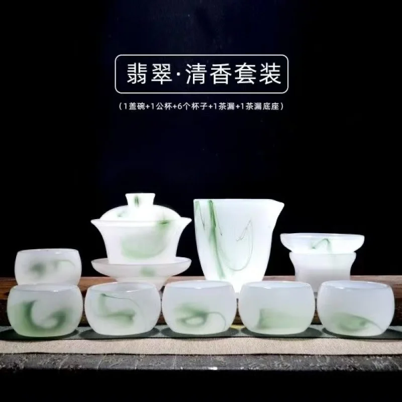 

Natural Afghan Jade Tea Cup Wine Cup Kung Fu Tea Set Health High-end Jade Single Master Cup Set Jadeware