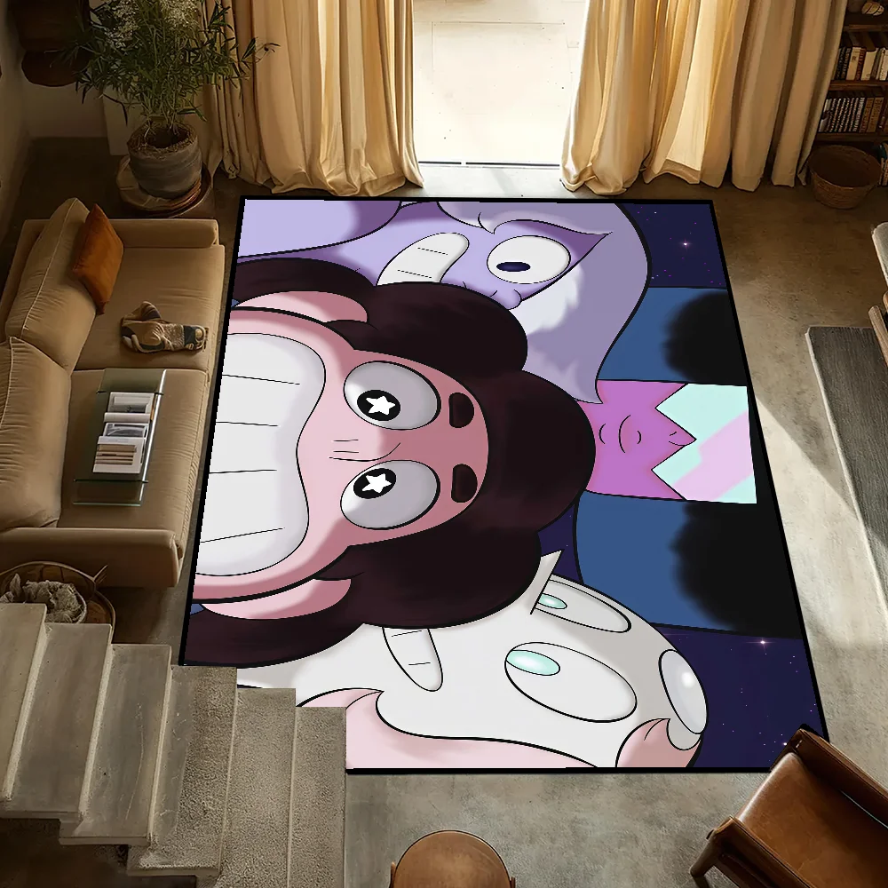 

small S-Steven Cartoon Bedside Kitchen Bath Living Home House Universe Bedroom Floor Mat Doormat Large Carpet Rug Decoration