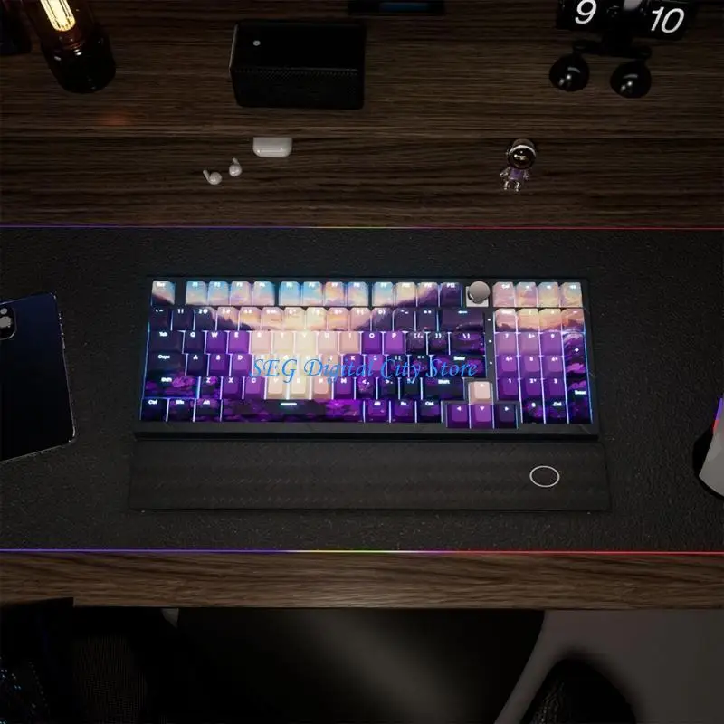 

U75B Valley PBT Original Height Keycaps 108/135 Keys Through Backlit keycapst for Mechanical Keyboard