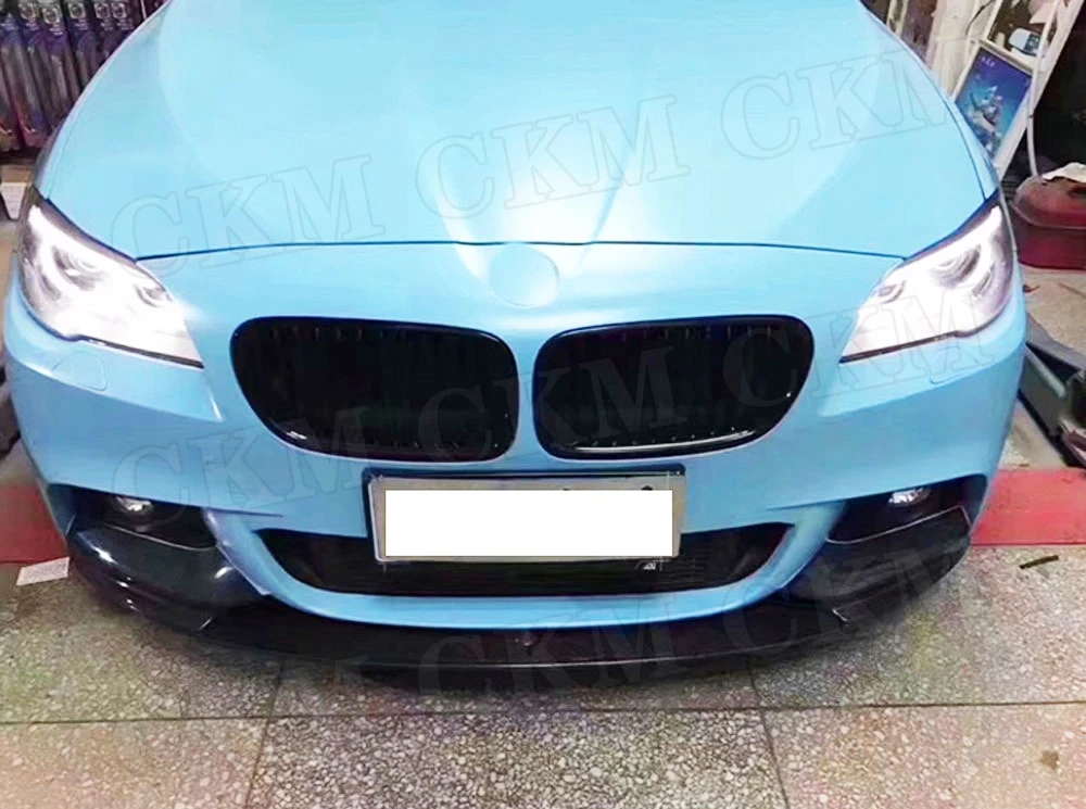 

Передний бампер из углеродного волокна, разделители губ, клапаны для BMW 5 серии F10 M5 M Sport 2012-2017, FRP, защита бампера, Стайлинг автомобиля