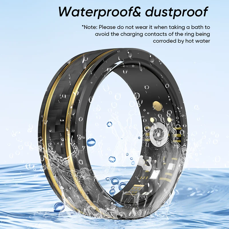 

Смарт-кольцо 2025 года, менеджер здоровья, IP68, водонепроницаемое спортивное кольцо, пульс, кислород в крови, мониторинг сна, кольцо на палец, фитнес-трекер