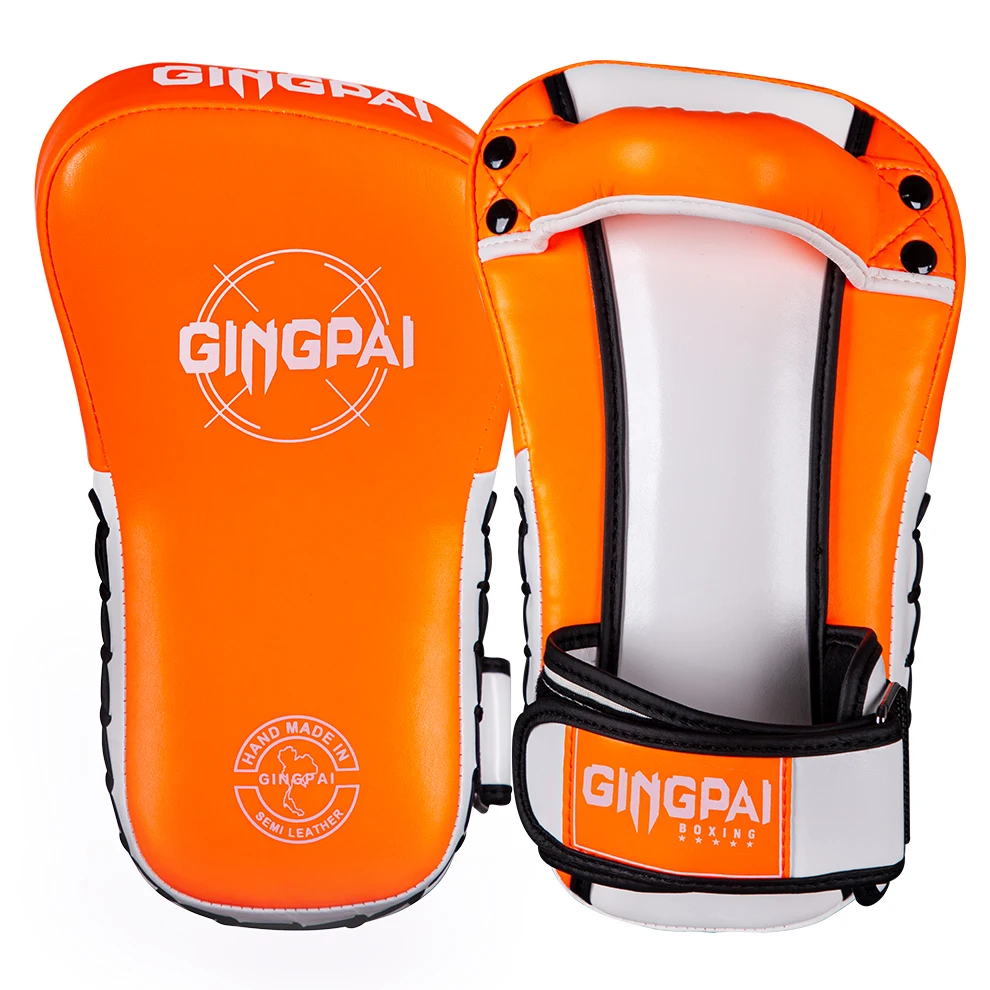 1 Paar Boxen PU Kick Pad Muay Thai Sanda Fußziel Hochelastischer Trainingsblock Freikampf MMA Taekwondo Sanda Handziel – Detail 6