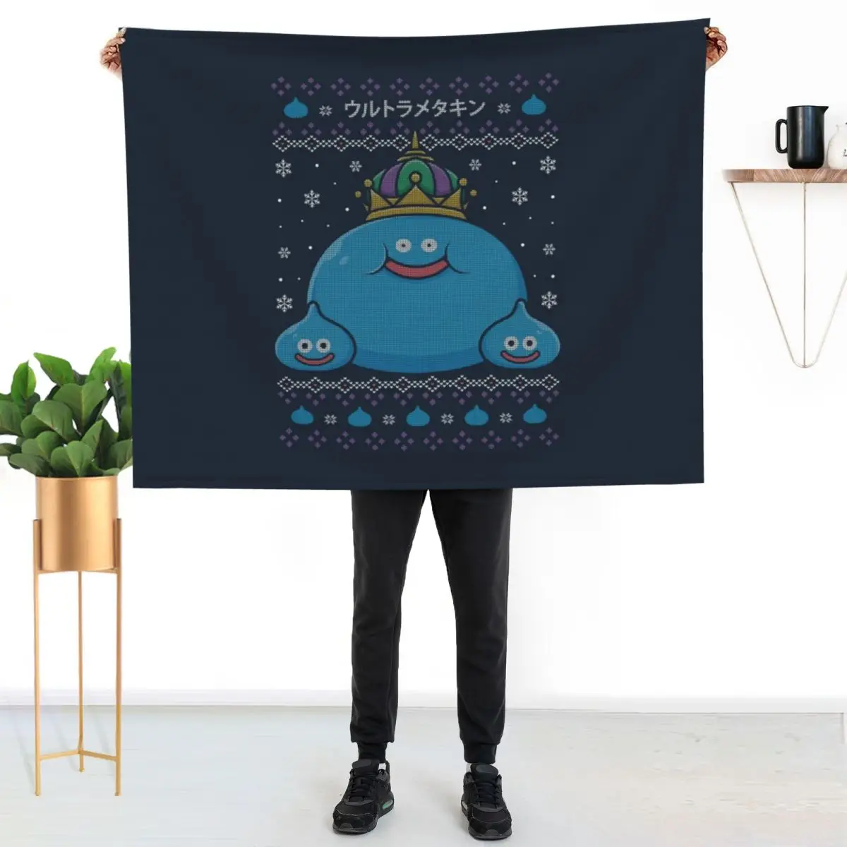 King Slime Christmas Throw Blanket Luxury Thicken cosplay anime Shaggy Luxury St Flannel Fabric Hair Blankets