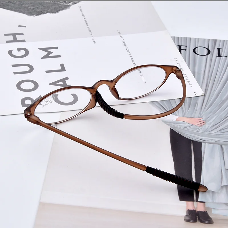GUANHAO Brand Unisex Reading Glasses Clear Transparent Optical Hyperopia Presbyopic Glasses Universal Lightweight TR90 Frame