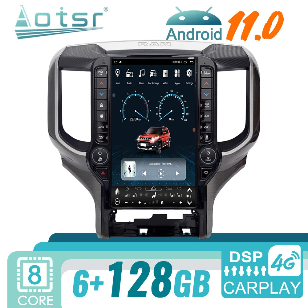 

For Dodge RAM 1500 2018 - 2022 Android Car Radio 2Din Autoradio Stereo Multimedia Video Player GPS Navi Head Unit Screen