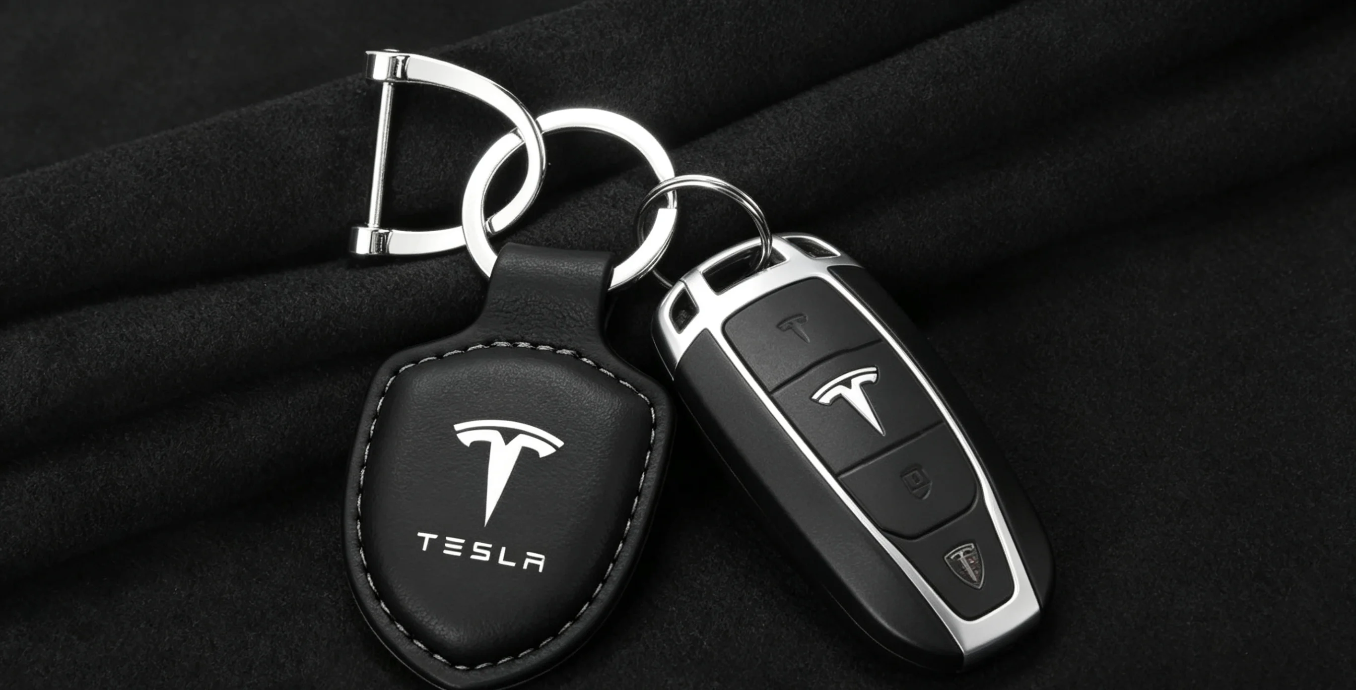 

3D Metal Car Keychain Ring Vintage Leather Keyring Accessories for Tesla Model 3 Y S X 2021 Roadster Cybertruck Juguete Space X