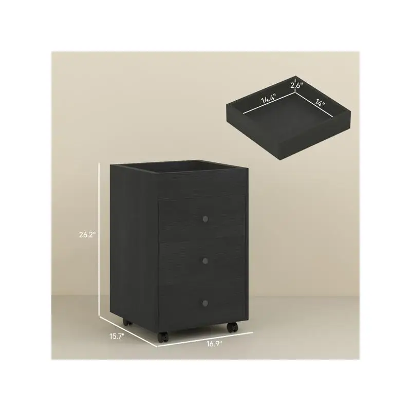 وحدة تخزين خزانة الملفات مع 4 أدراج لتنظيم المكاتب وإدارة المستندات #2