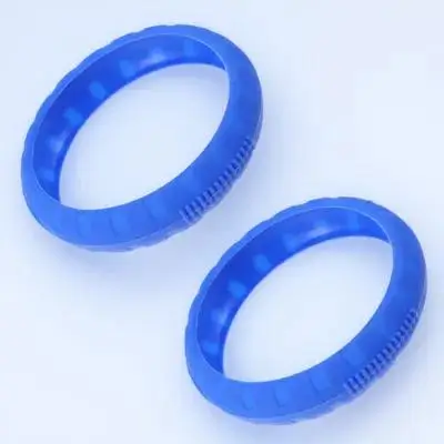 

2pcs Silicone Dumbbell Cover Anti-Slip Wear-Resistant Bright Color Assorted Durable Fitness Accessory Gift For Family