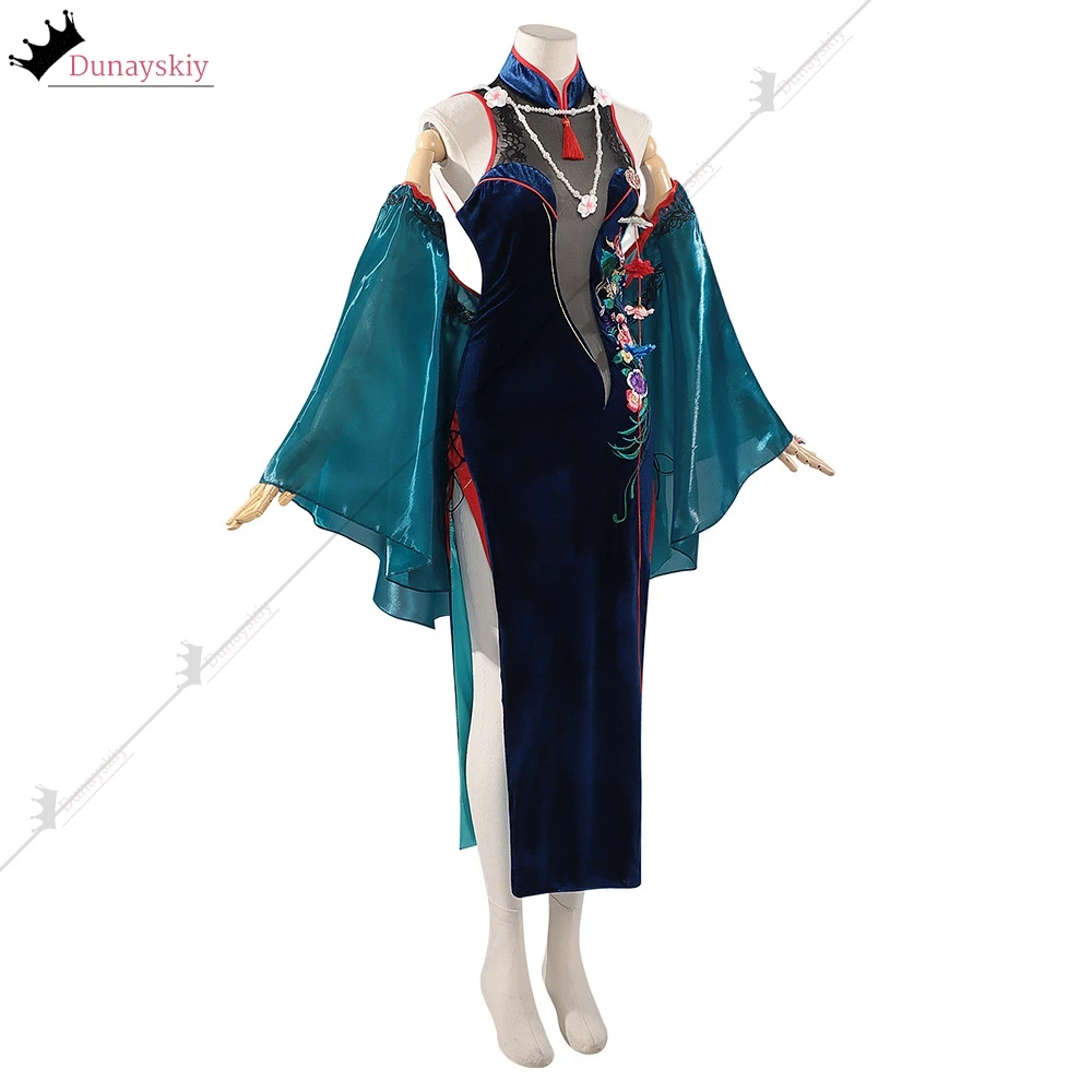 لعبة الطريق إلى أي مكان كابيرنت تأثيري حلي النمط الصيني شيونغسام فستان ريترو فستان كابيرنيت لعب الأدوار شعر مستعار الأحذية الدعاوى 3xl