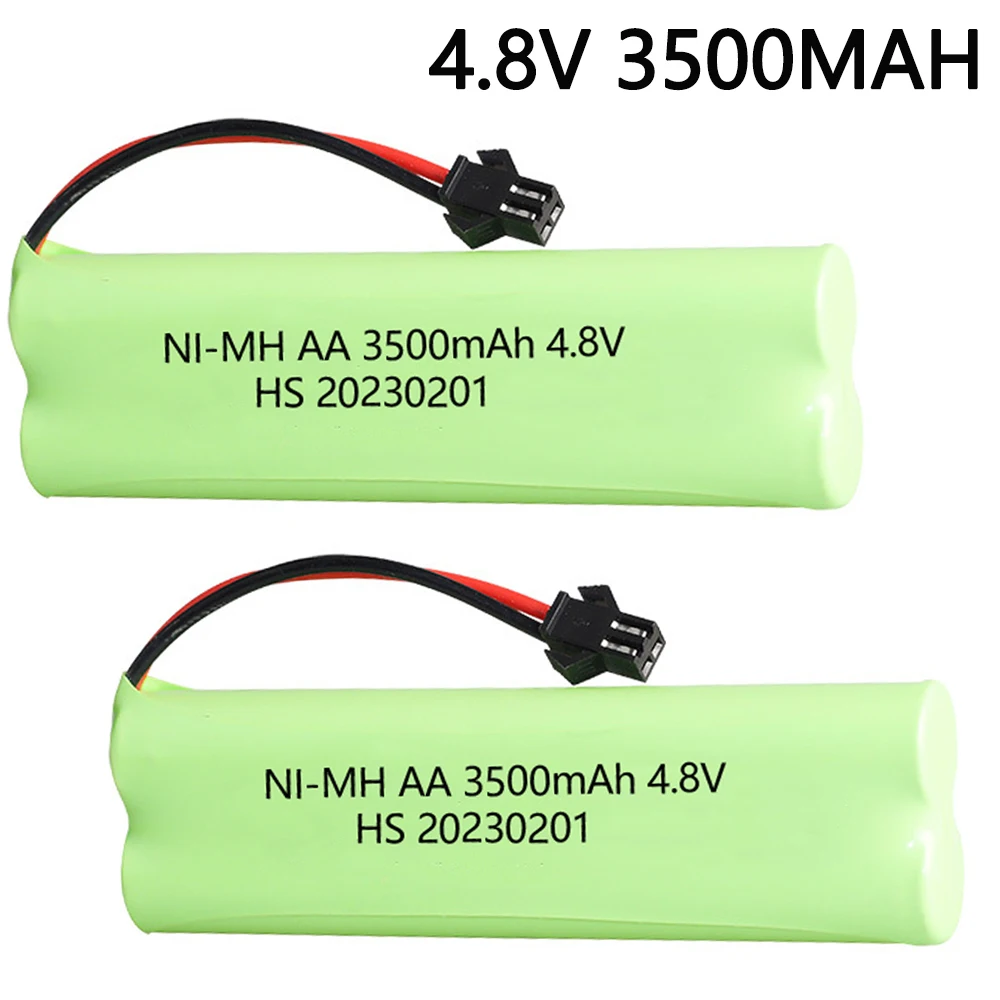 

4.8V 3500mah NiMH Battery For Rc toys Cars Tanks Robots Boats Guns 4.8v Rechargeable Battery 4* AA Battery Pack 1-10