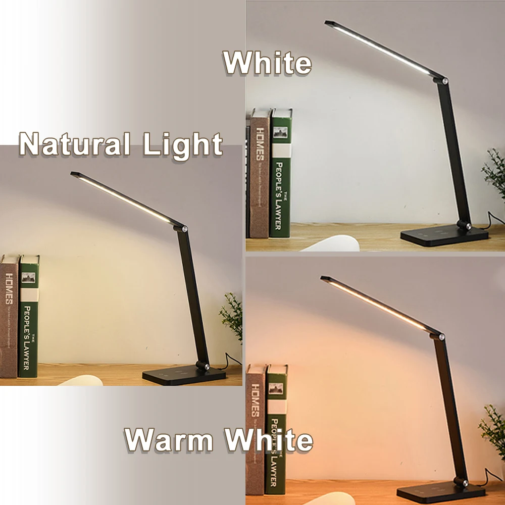 Xiaomi Table Lamp Wireless Charging LED Desk Lamp Eye Protect Study Office Light USB Room Desk Rechargeable Light