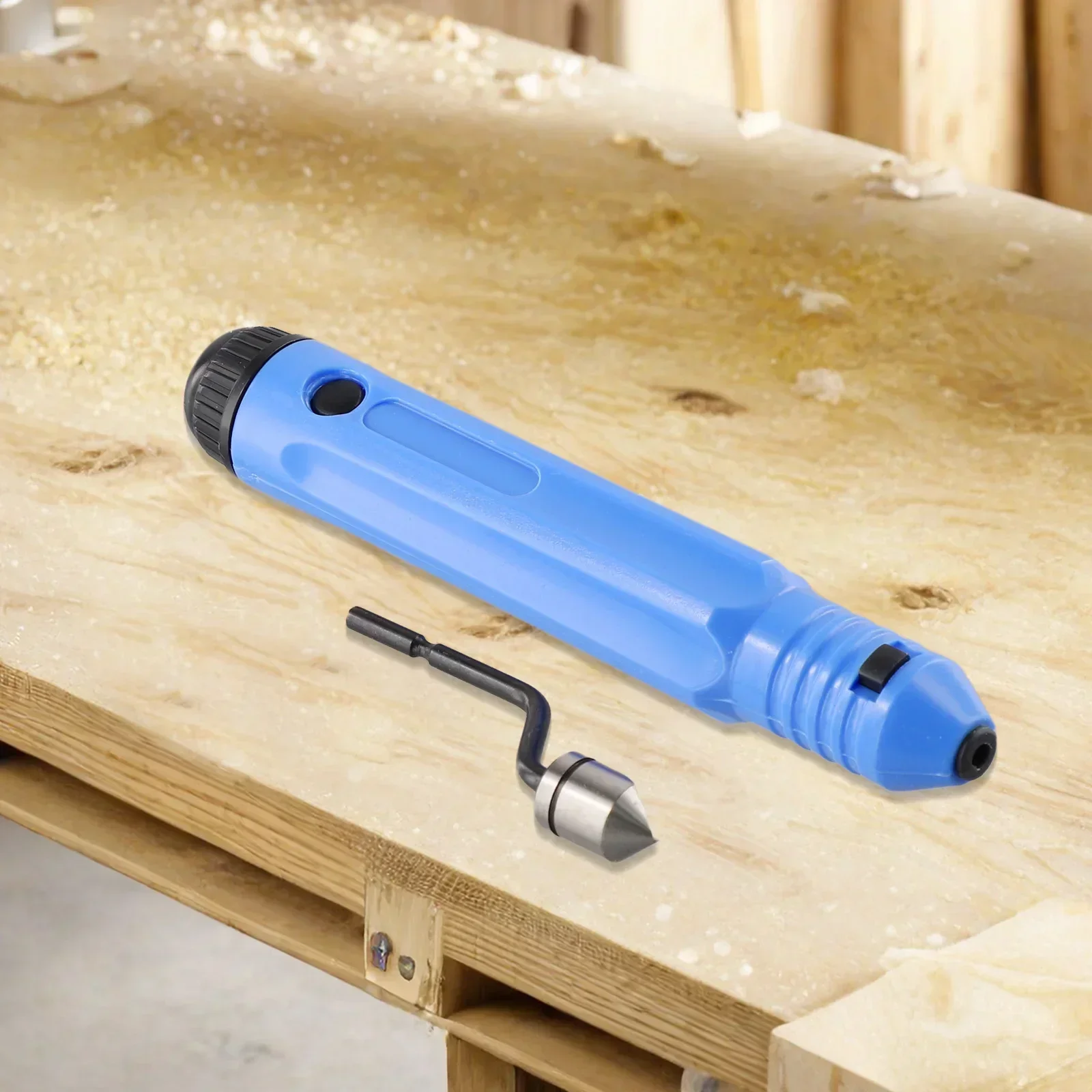 Chamfering Cutter Energy Conservation Handle Trimmer Deburring Tool Blue Burr Handle M2 High Speed Steel Plastic