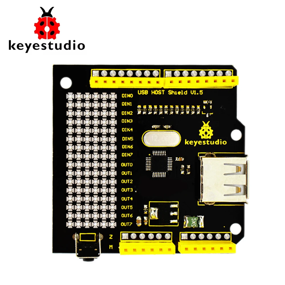 

Keyestudio USB Host v1.5 Shield, совместимый с платой управления UNO R3 и MEGA 2560