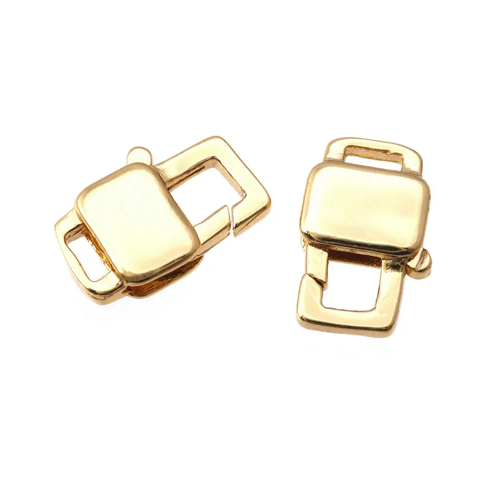 Karabinerverschlüsse aus 18 Karat Gold, Messing, Verbindungsverschlüsse, Schmuck, Halsketten, Armbänder, Herstellung von Zubehör, DIY-Zubehör – Detail 5