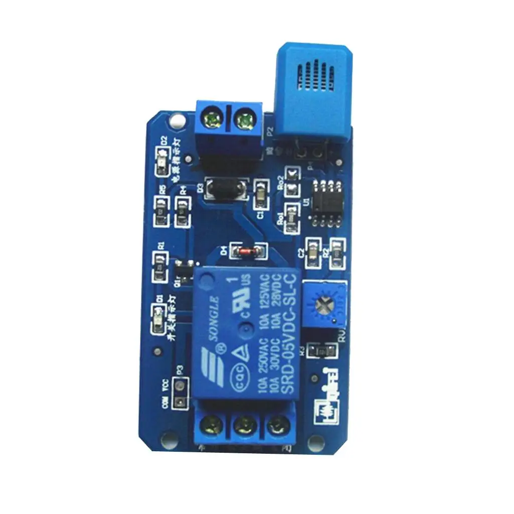 Blesiya DC 5V Humidity Sensor Relay Module Moisture Sensitive Switch Board