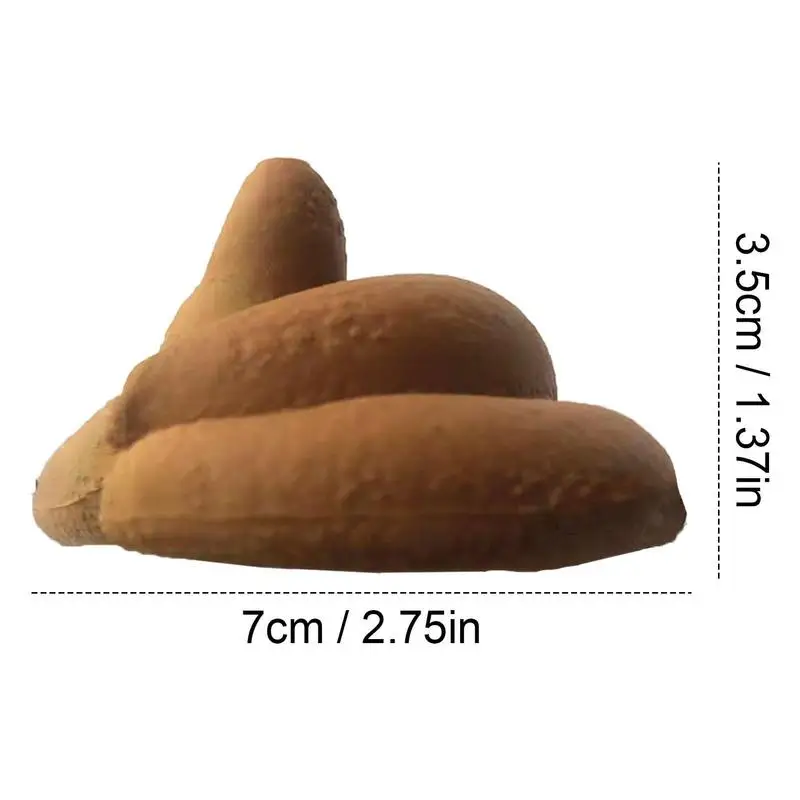 Funny Joke Tricky Toys Realistic Shit Fake Turd Hat Prank Toys Turd Gag Gift