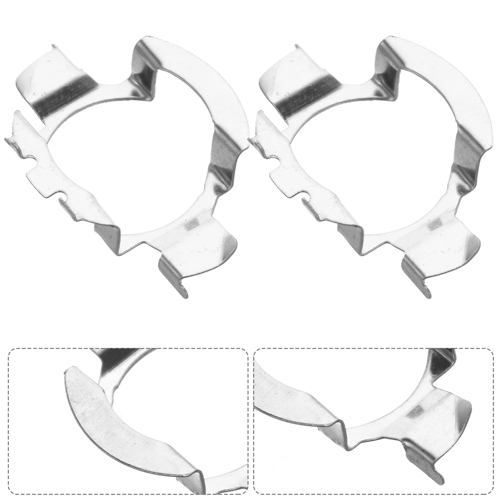 

10Pcs LED Bulb Retainers Car Bulb Retainer Adapter Metal Base Holder Socket Clip for Secure Fit